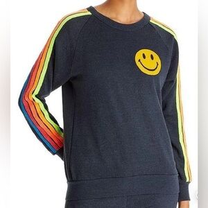 Aviator nation crew neck smiley face - women’s XS